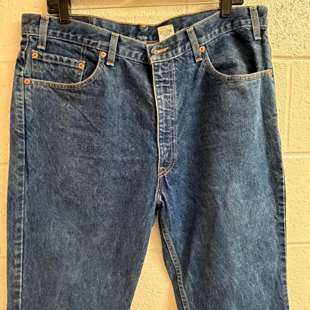 Levi's Mens 517 Bootcut Jeans 38x29 Blue Denim Vintage Western Workwear Medium